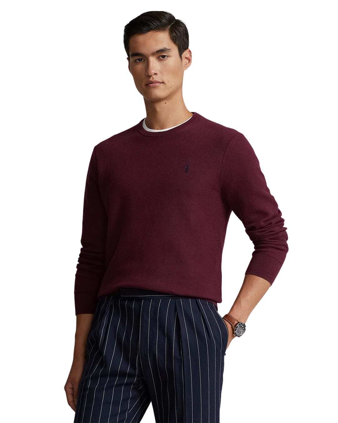 Ralph lauren hot sale burgundy jumper