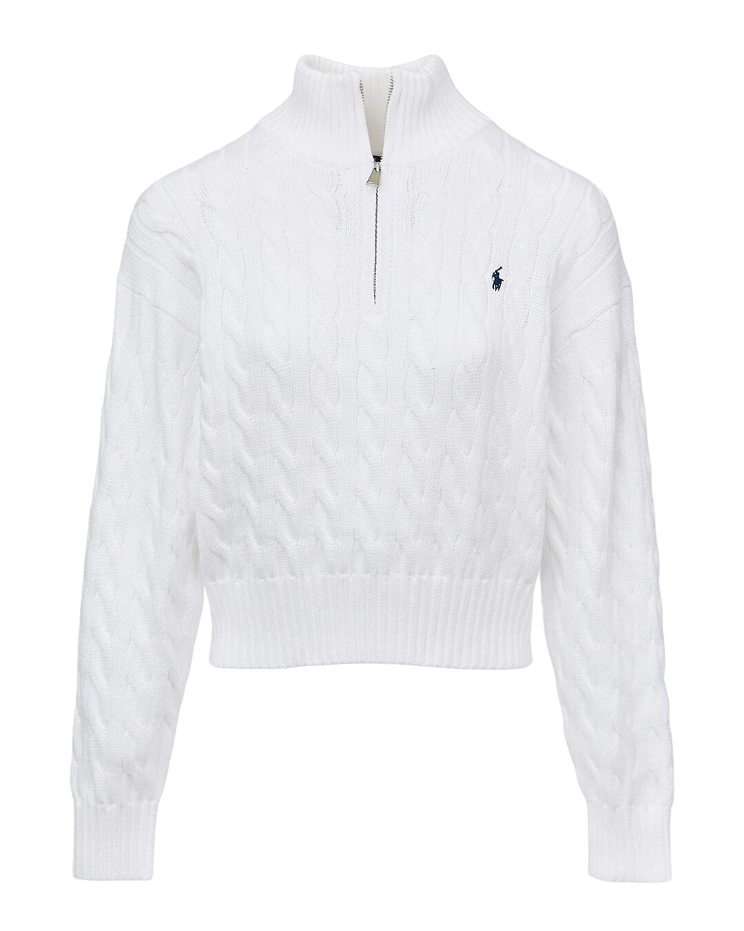 Polo Ralph Lauren Jumpers Polo Ralph Lauren White Cable-Knit Cotton Jumper