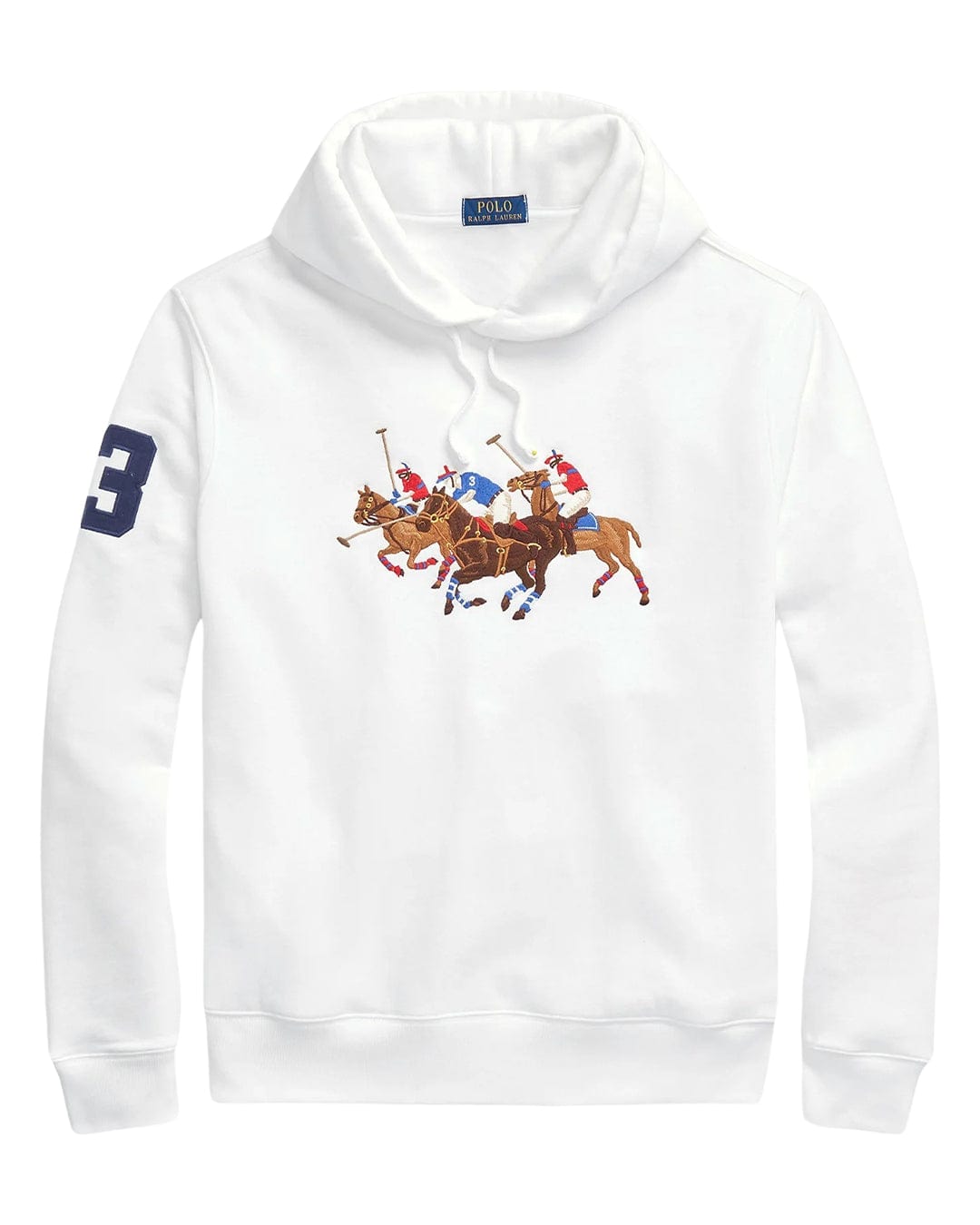 Polo Ralph Lauren Jumpers Polo Ralph Lauren White Polo Game Hoodie