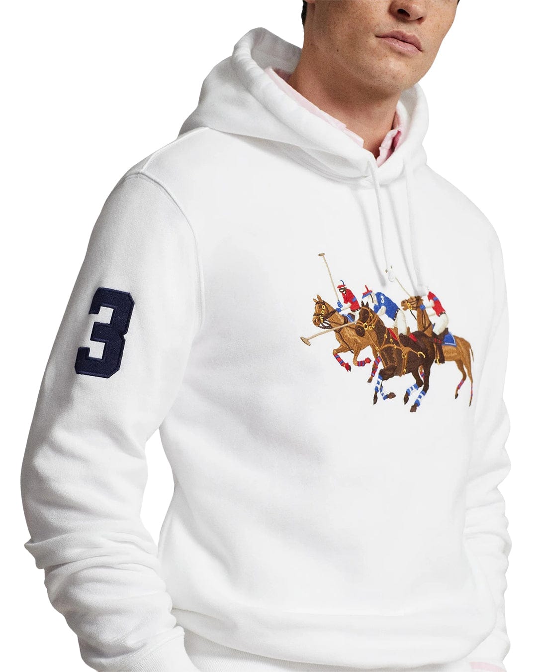 Polo Ralph Lauren Jumpers Polo Ralph Lauren White Polo Game Hoodie