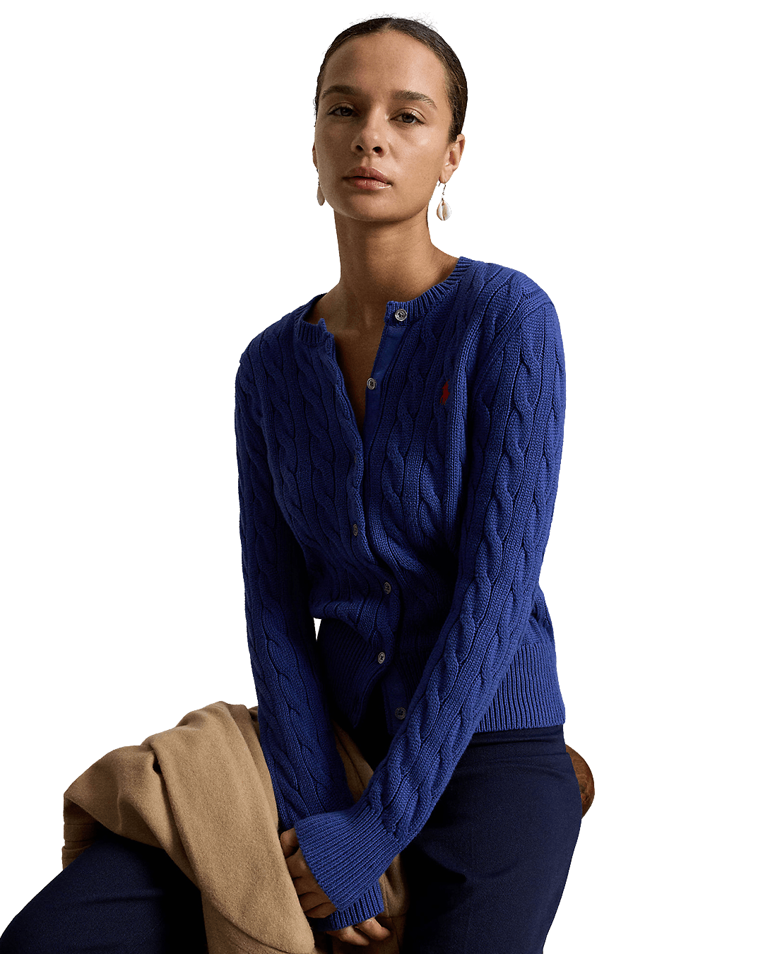 Polo Ralph Lauren Jumpers Ralph Lauren Blue Ralph Lauren Cable-Knit Cotton Cn Cardigan Blue
