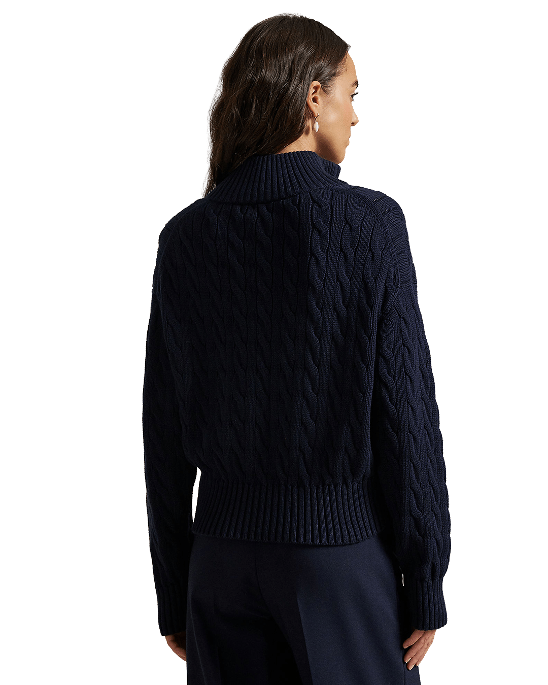 Polo Ralph Lauren Jumpers Ralph Lauren Blue Ralph Lauren Cable-Knit Cotton Quarter-Zip Sweater Blue