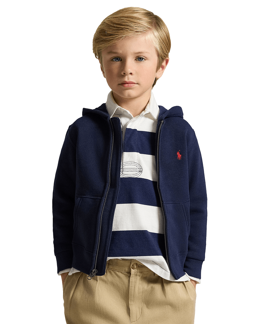 Polo Ralph Lauren Jumpers Ralph Lauren Blue Ralph Lauren Cotton-Blend-Fleece Hoodie Blue
