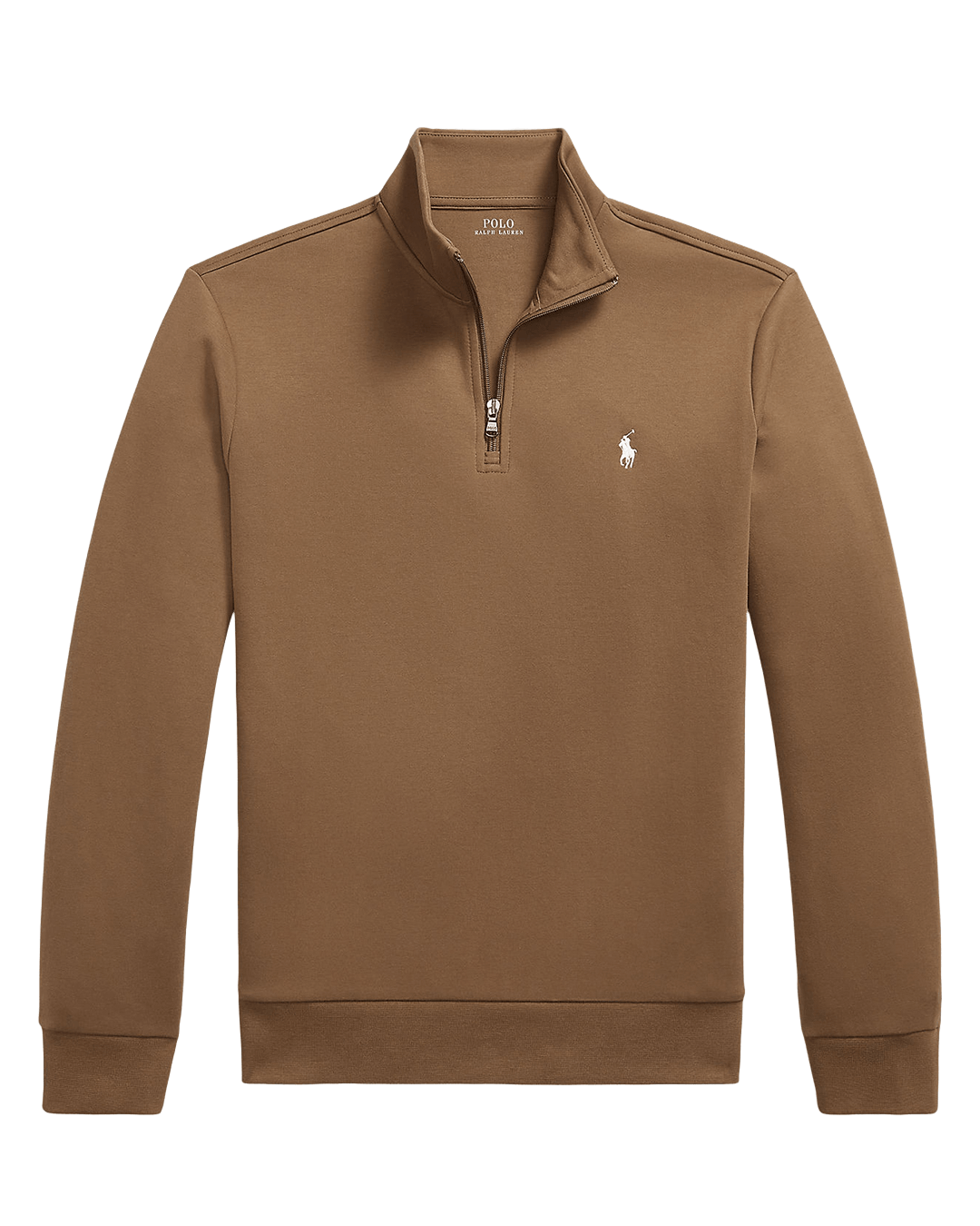 Polo Ralph Lauren Jumpers Ralph Lauren Brown Ralph Lauren Double-Knit Quarter-Zip Pullover Brown