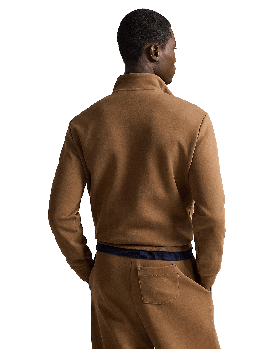 Polo Ralph Lauren Jumpers Ralph Lauren Brown Ralph Lauren Double-Knit Quarter-Zip Pullover Brown