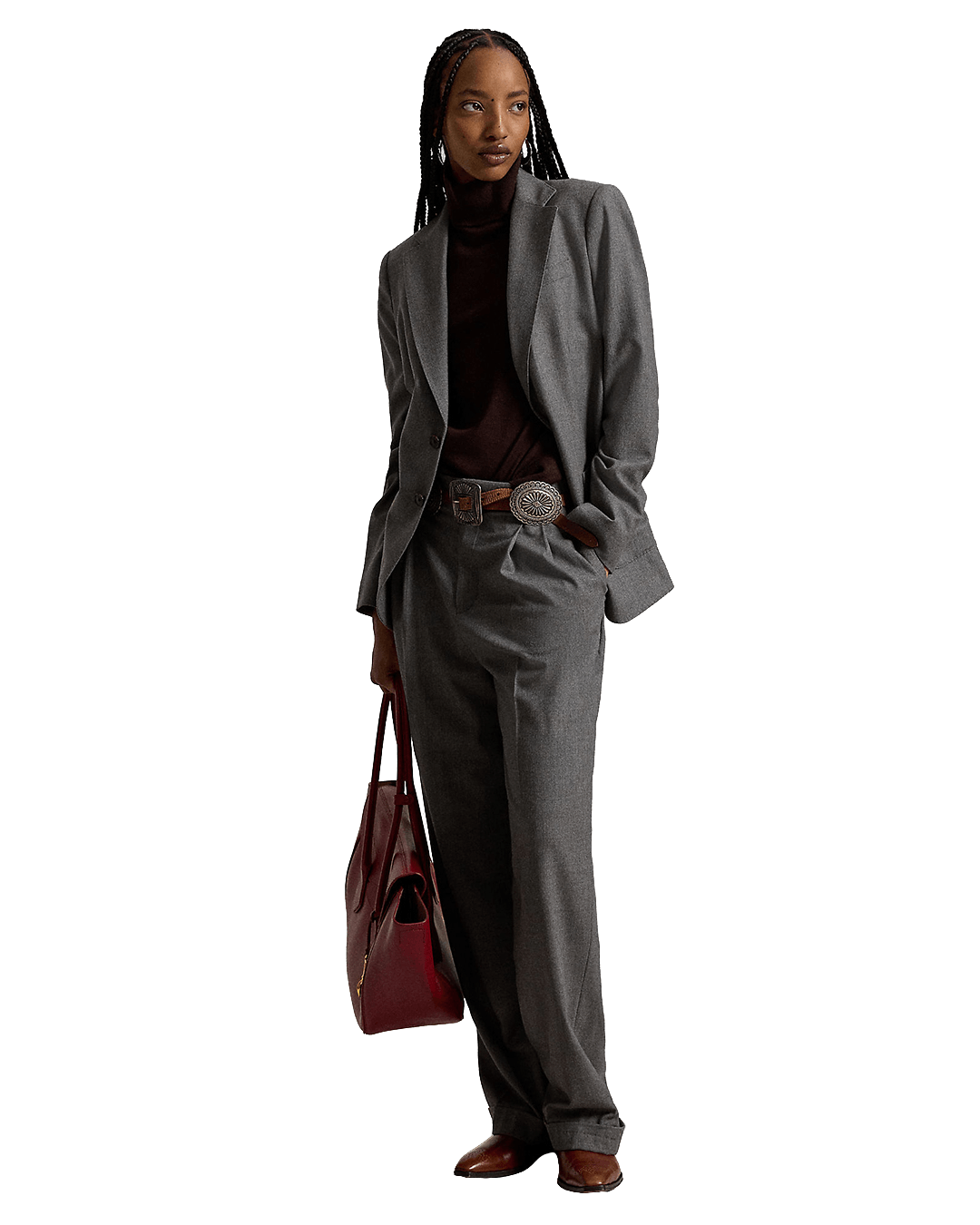 Polo Ralph Lauren Jumpers Ralph Lauren Brown Ralph Lauren Wool Turtleneck Sleeveless Sweater Brown