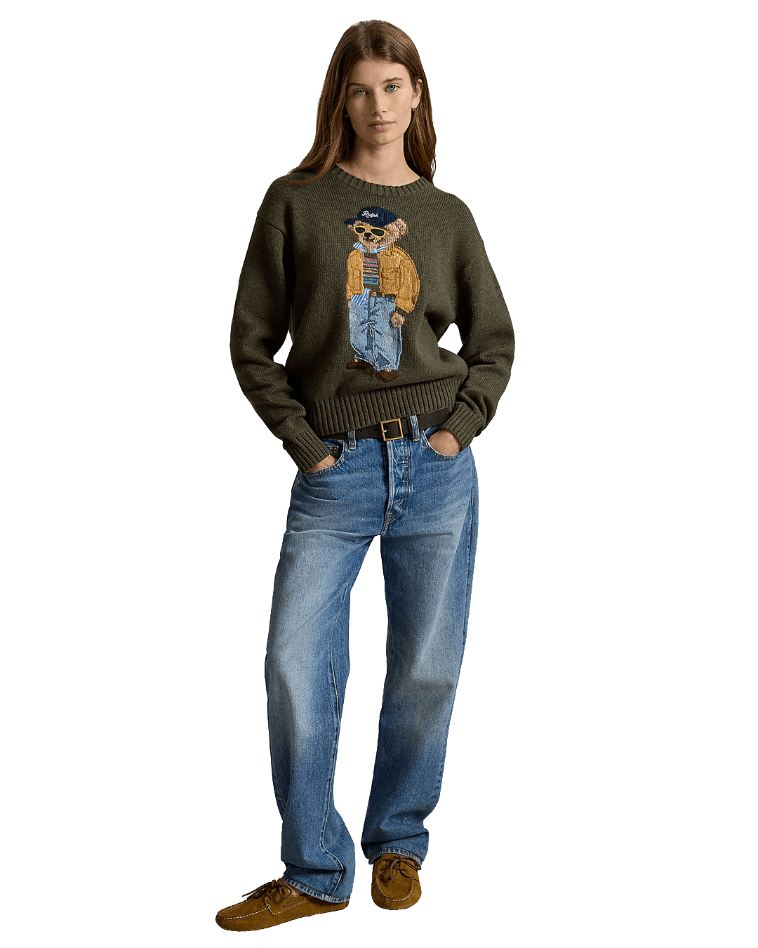 Polo Ralph Lauren Jumpers Ralph Lauren Green Ralph Lauren Polo Bear Cotton Cn Sweater Green