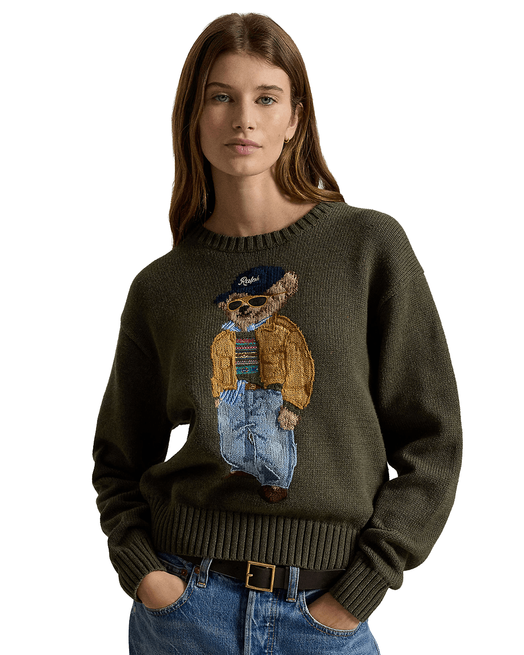Polo Ralph Lauren Jumpers Ralph Lauren Green Ralph Lauren Polo Bear Cotton Cn Sweater Green
