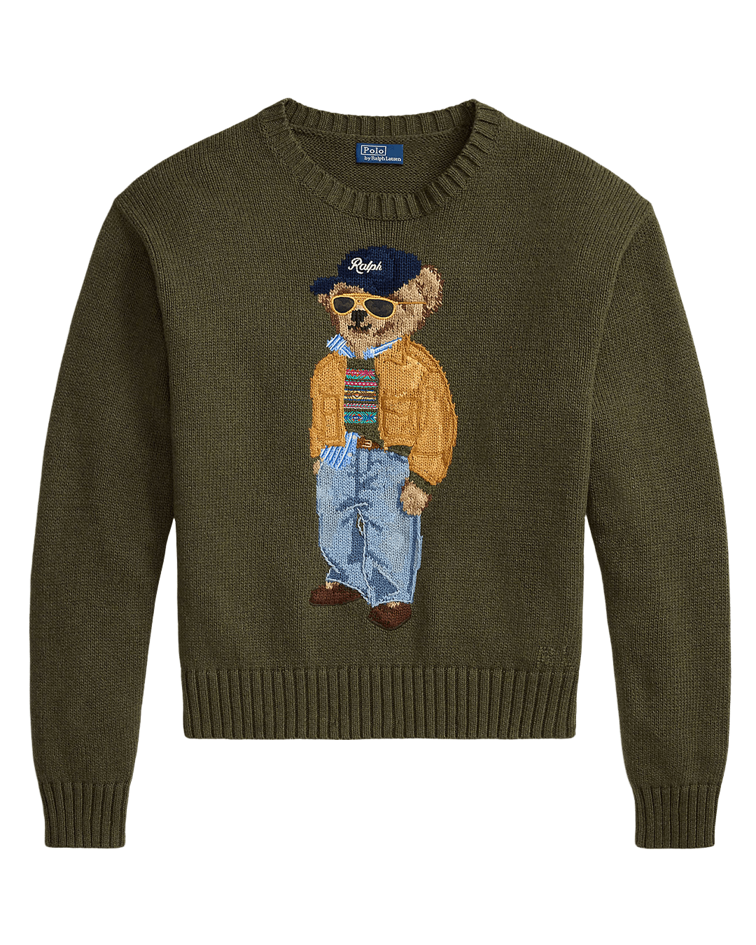Polo Ralph Lauren Jumpers Ralph Lauren Green Ralph Lauren Polo Bear Cotton Cn Sweater Green