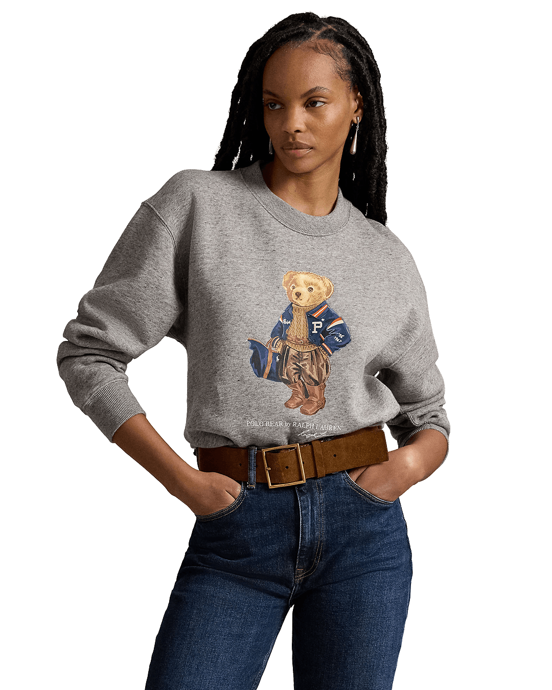 Polo Ralph Lauren Jumpers Ralph Lauren Grey Ralph Lauren Polo Bear Fleece Cn Grey