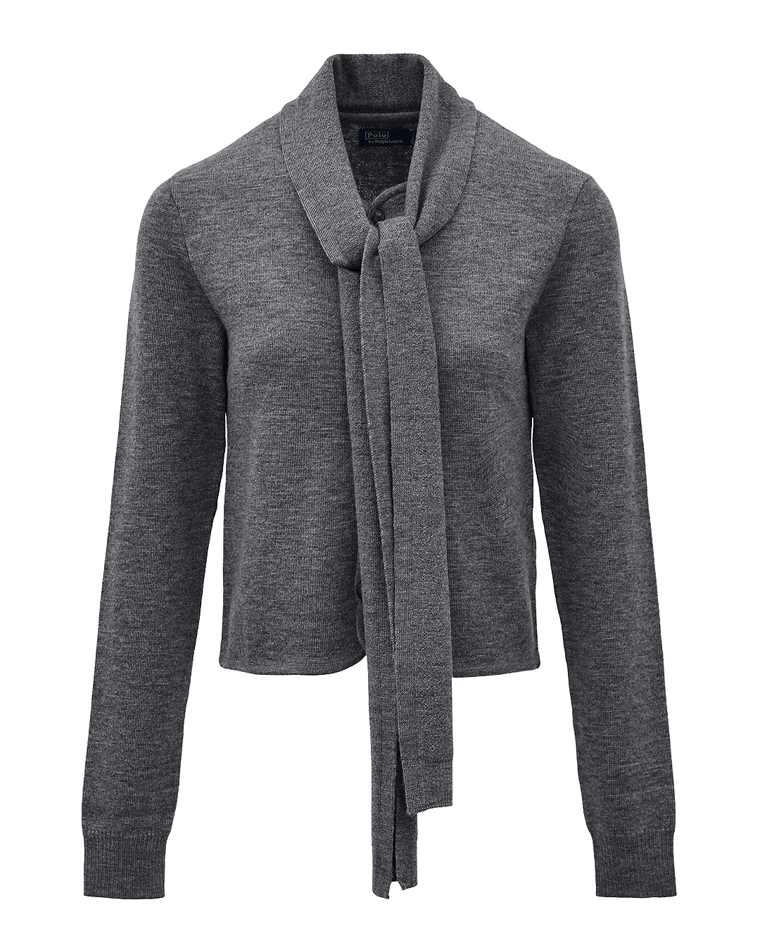 Polo Ralph Lauren Jumpers Ralph Lauren Grey Ralph Lauren Tie-Scarf Wool Cardigan Grey