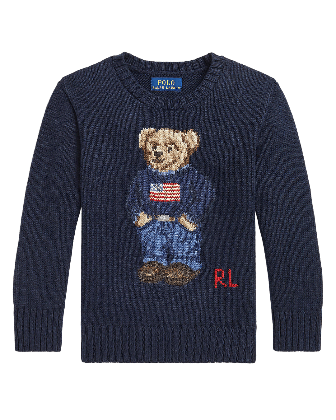 Polo Ralph Lauren Jumpers Ralph Lauren Navy Ralph Lauren Polo Bear Cotton Sweater Navy