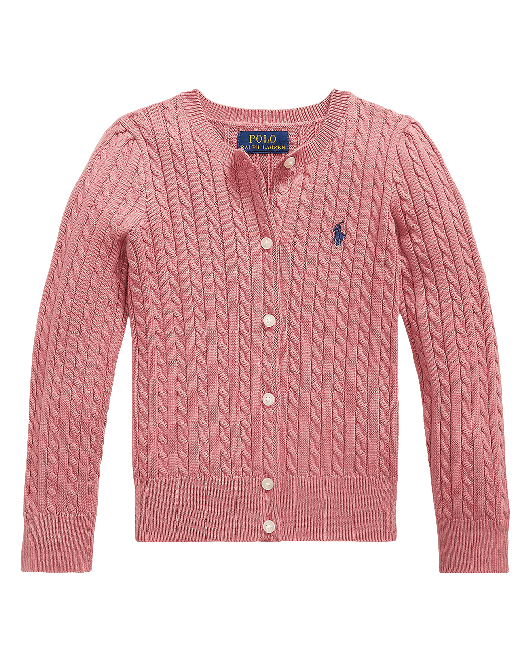 Polo Ralph Lauren Jumpers Ralph Lauren Pink Ralph Lauren Mini-Cable Cotton Cardigan Pink