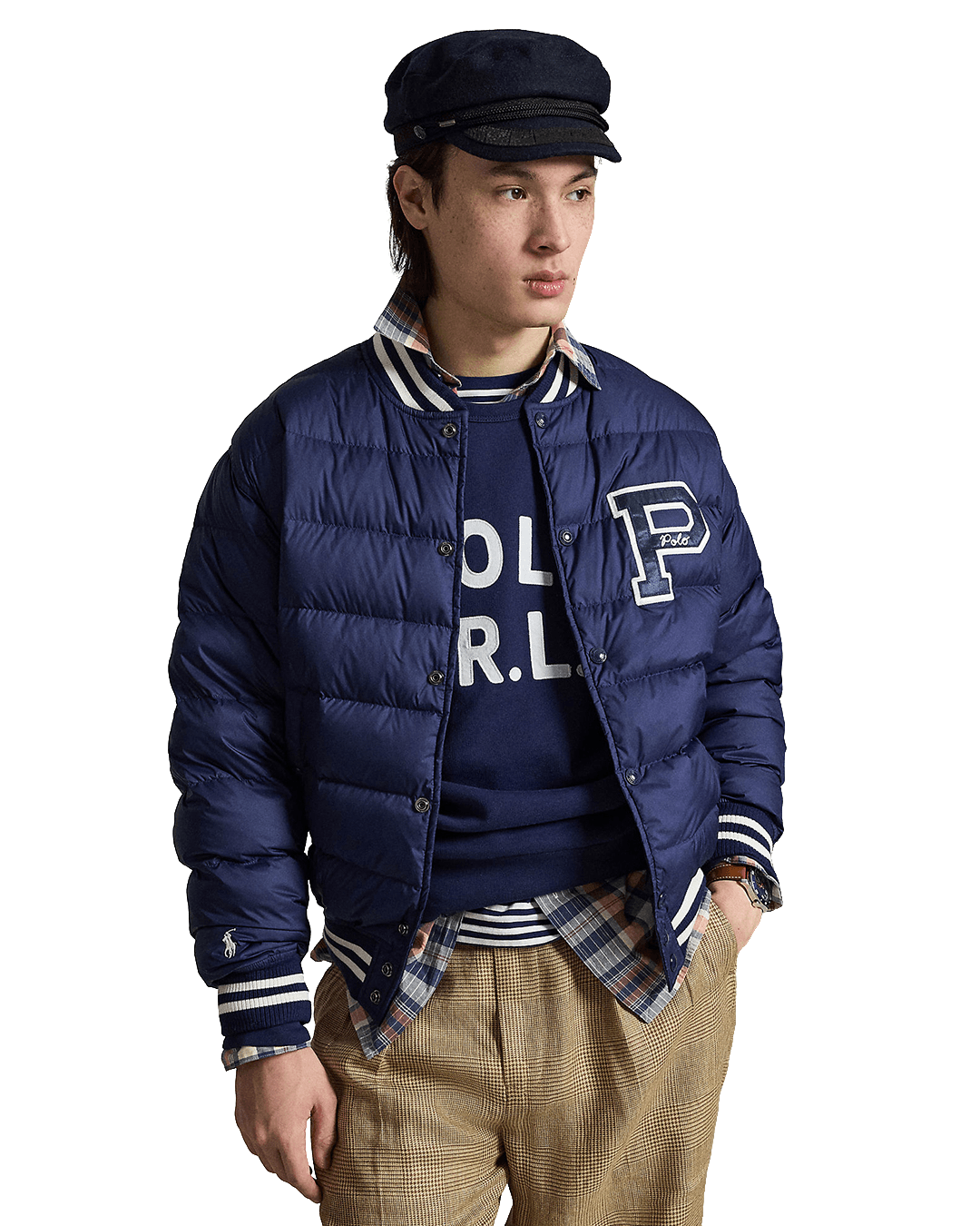 Polo Ralph Lauren Outerwear Ralph Lauren Navy Ralph Lauren The Colden Quilted Letter Jacket Navy