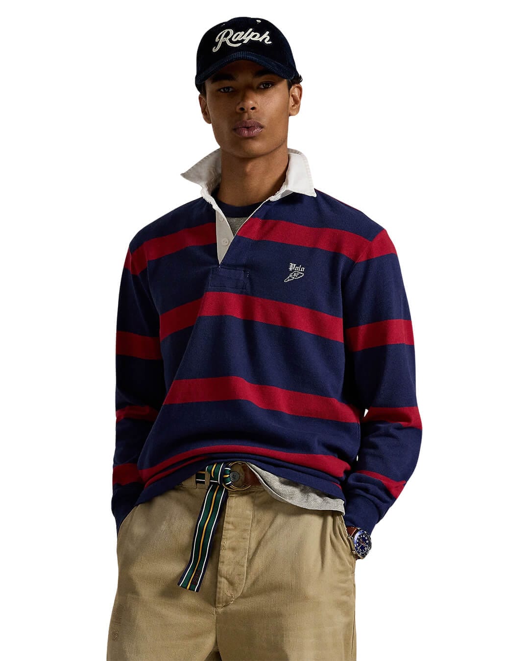 Polo Ralph Lauren Red Classic Fit Rugby Shirt - Bortex Fine Tailoring