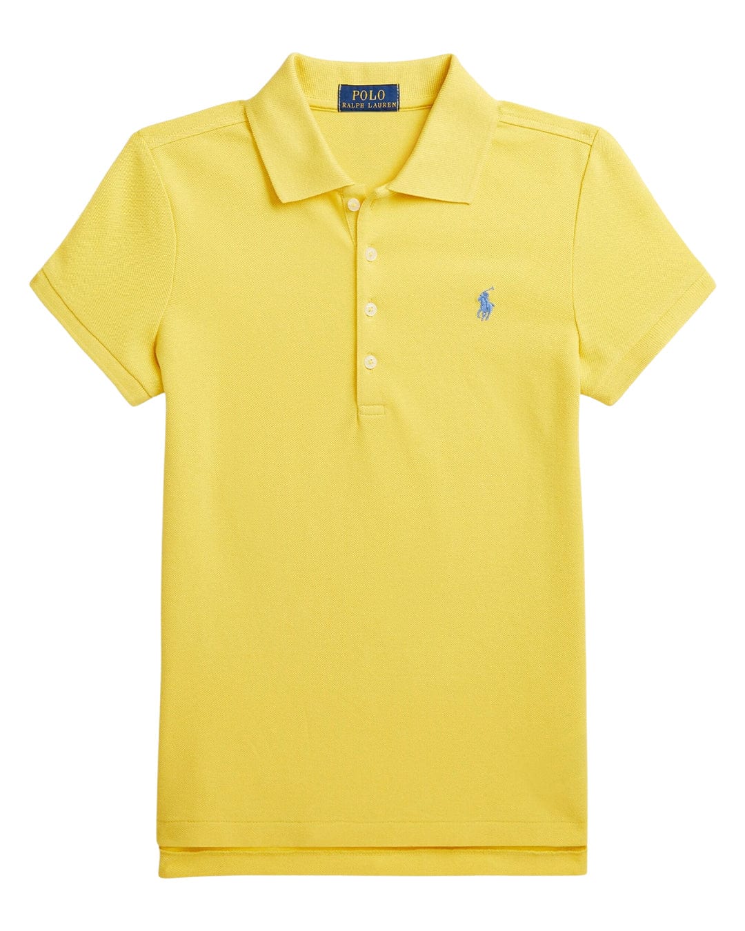 Polo Ralph Lauren Polo Shirts Girls Yellow Short Sleeved Polo Shirt