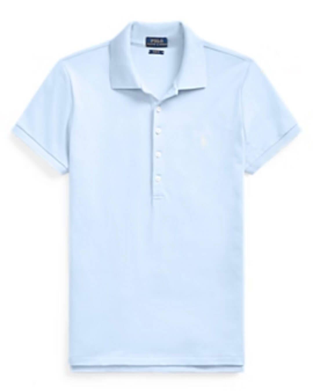 Polo Ralph Lauren Polo Shirts Polo Ralph Blue Lauren Knit Strech Mesh Polo Shirt