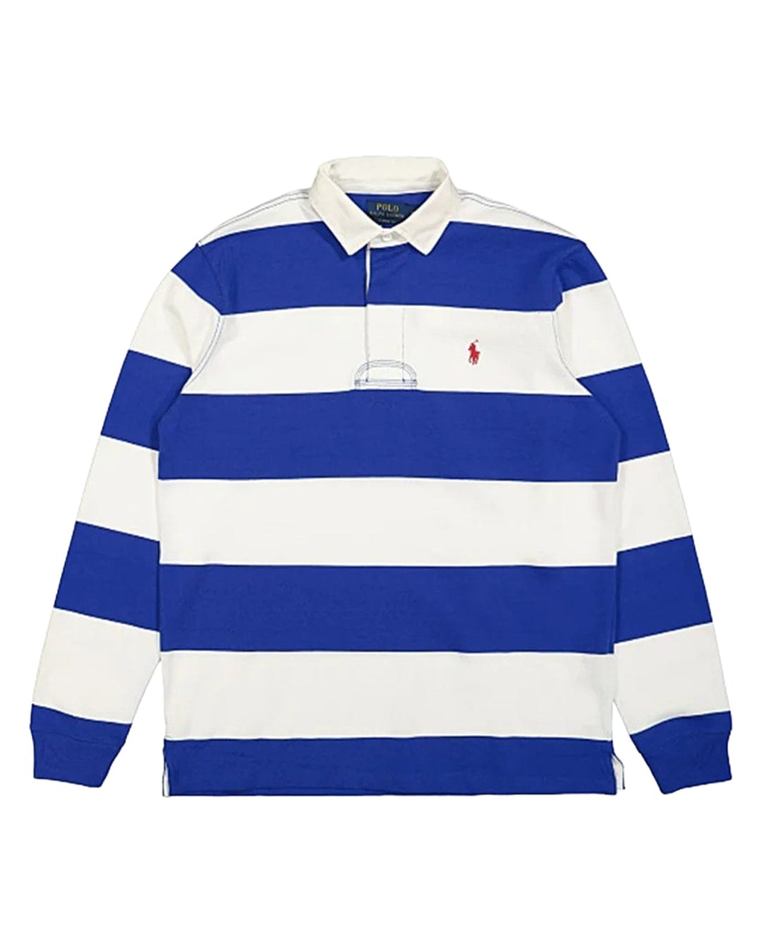 Polo Ralph Lauren Polo Shirts Polo Ralph Lauren Blue And White Striped Rugby Polo Shirt