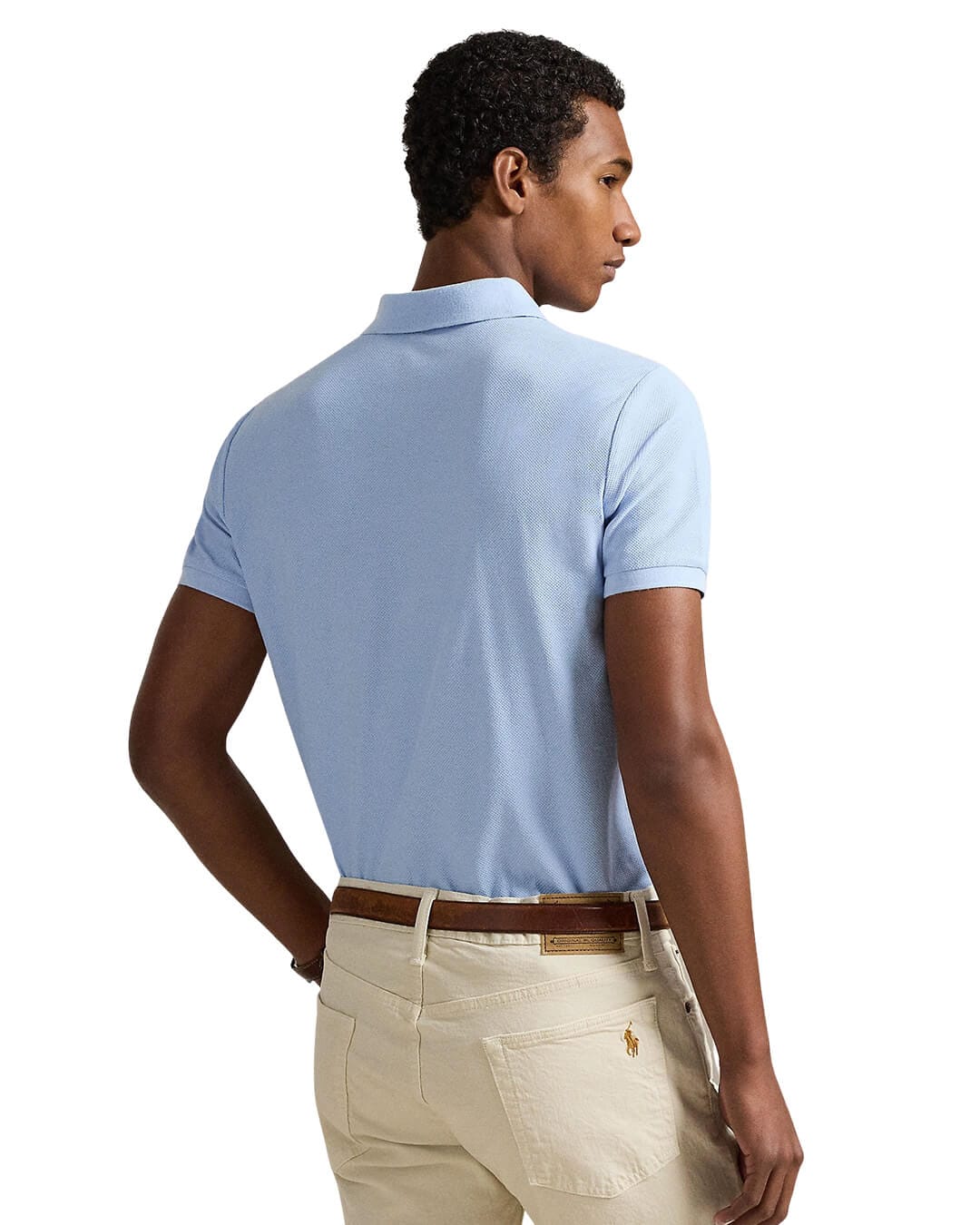 Polo Ralph Lauren Polo Shirts Polo Ralph Lauren Blue  Custom Slim  Polo Shirt