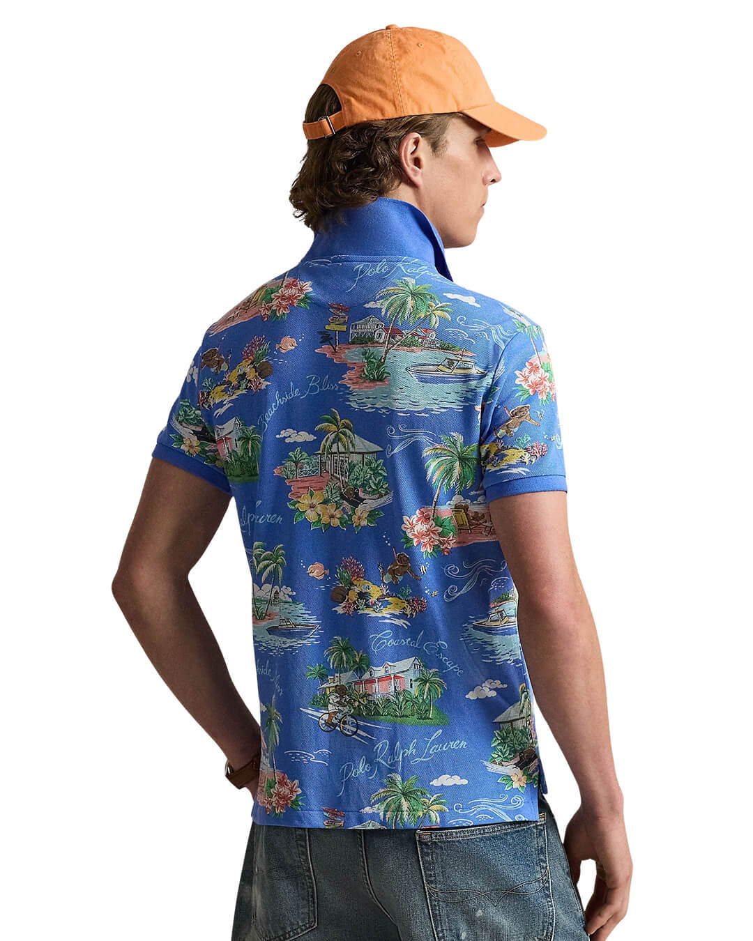 Polo Ralph Lauren Polo Shirts Polo Ralph Lauren Blue  Print Polo Shirt