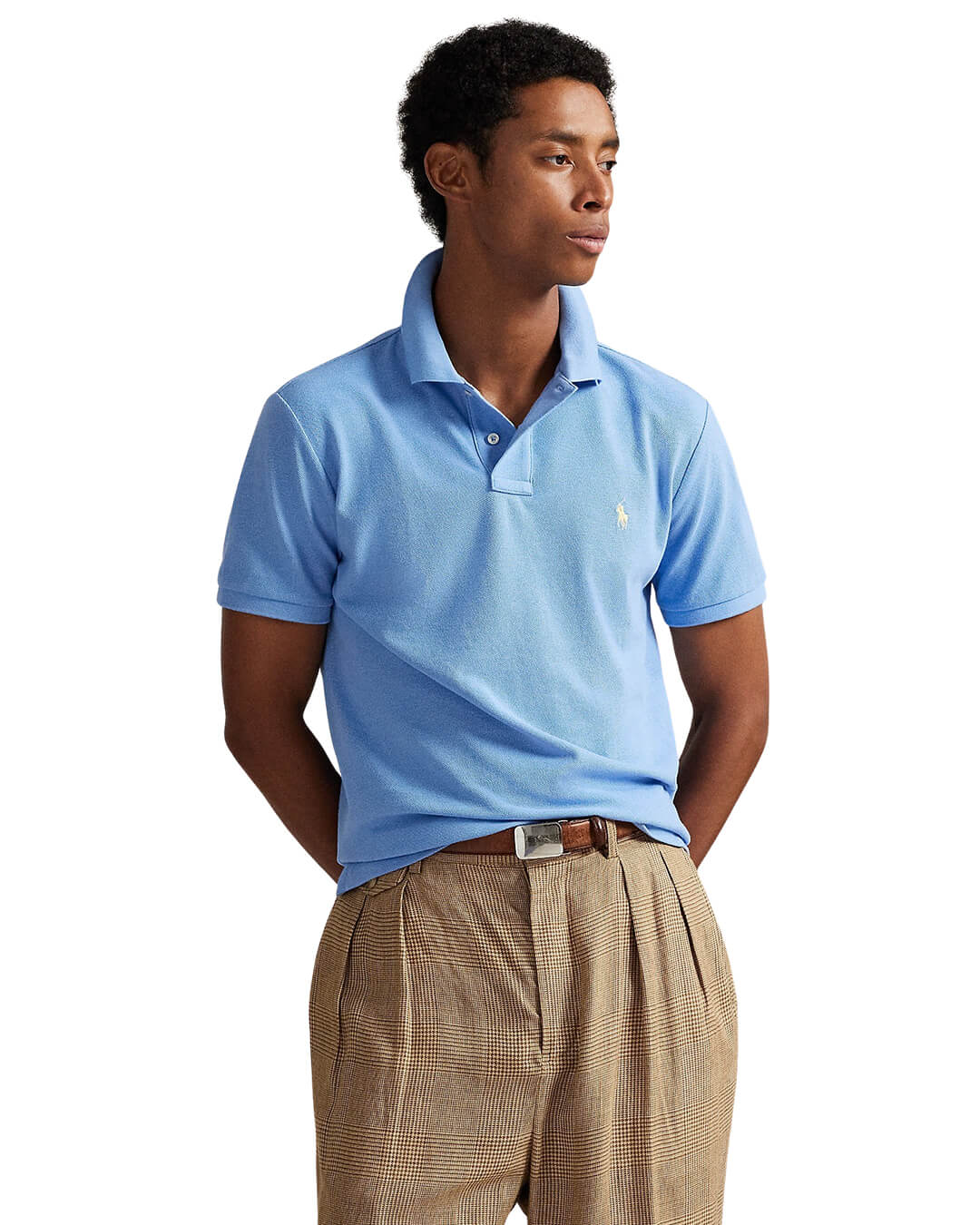 Polo Ralph Lauren Polo Shirts Polo Ralph Lauren Blue  The Iconic Mesh Polo Shirt