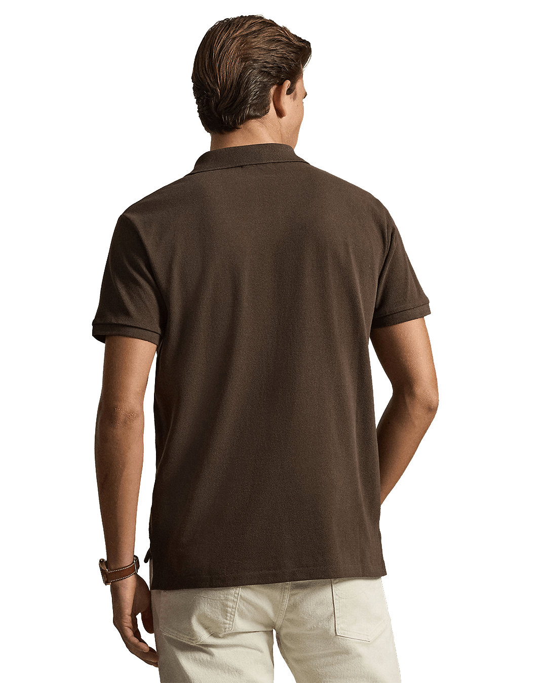 Polo Ralph Lauren Polo Shirts Polo Ralph Lauren Brown Custom Slim Fit Mesh Polo