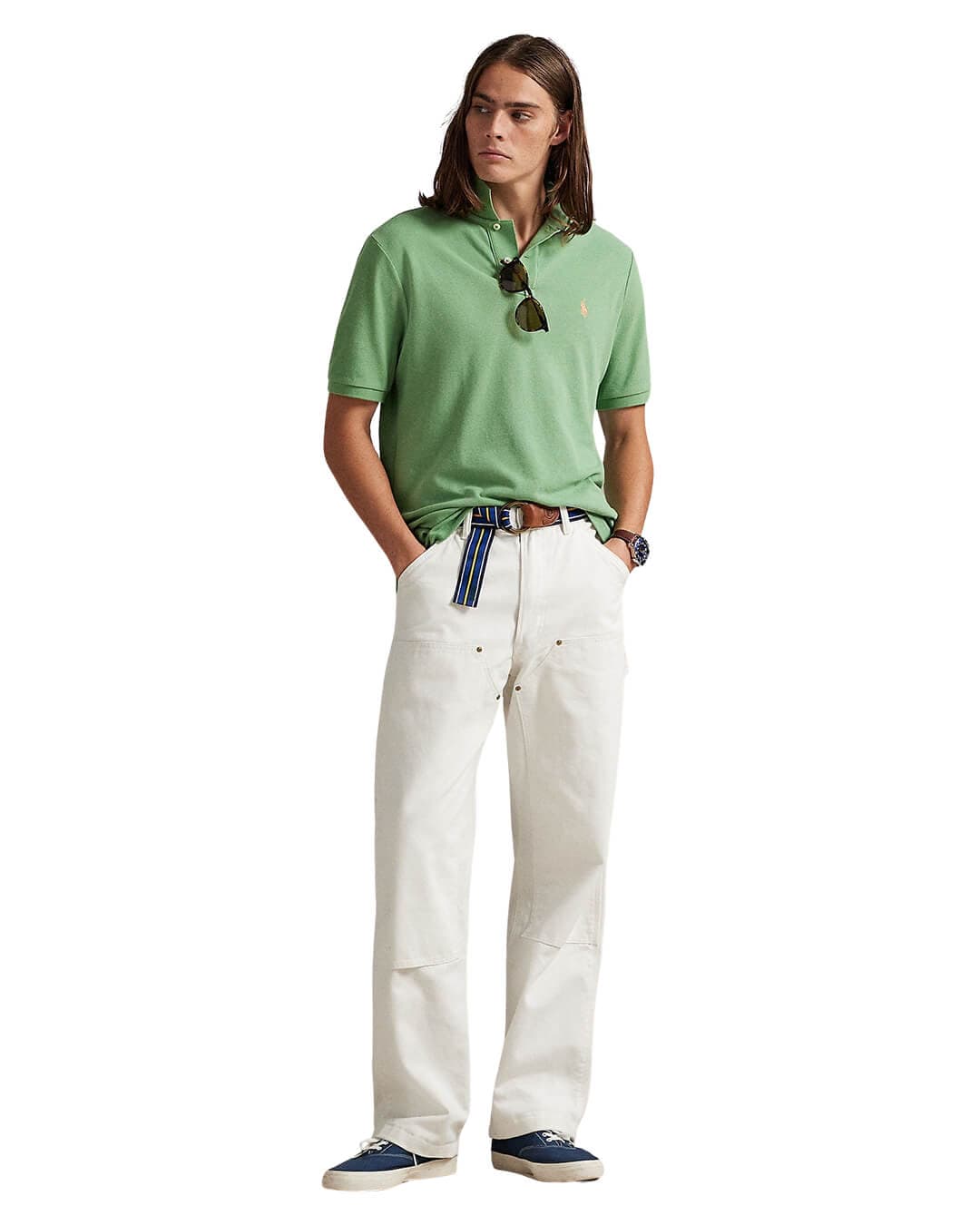 Polo Ralph Lauren Polo Shirts Polo Ralph Lauren Green The Iconic Mesh Polo Shirt