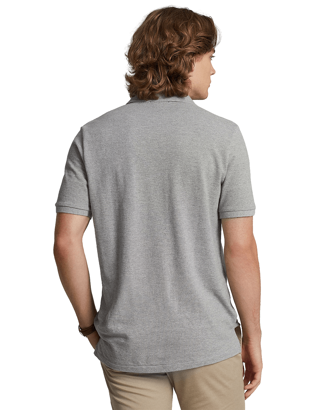 Polo Ralph Lauren Polo Shirts Polo Ralph Lauren Grey Iconic Mesh Polo Shirt