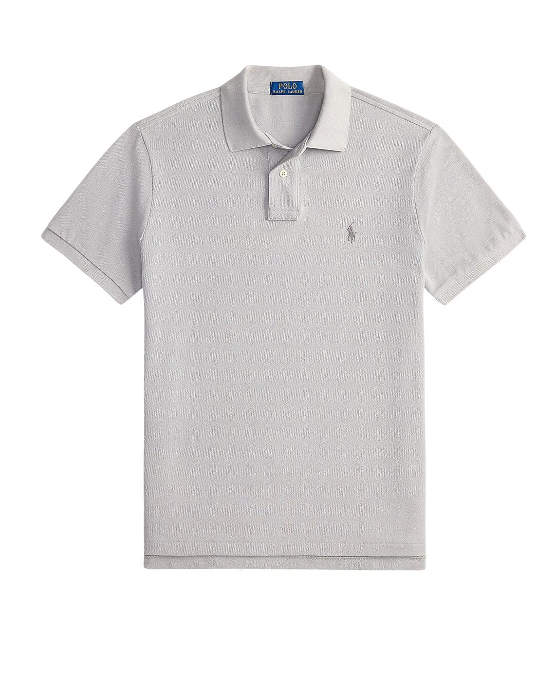 Polo Ralph Lauren Polo Shirts Polo Ralph Lauren Grey The Iconic Mesh  Polo Shirt