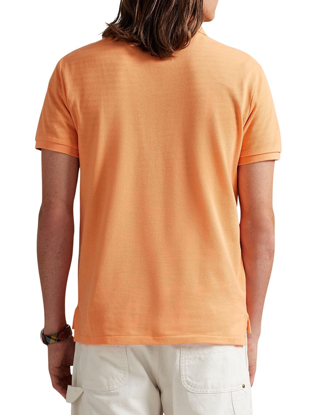 Polo Ralph Lauren Polo Shirts Polo Ralph Lauren Orange The Iconic Mesh  Polo Shirt