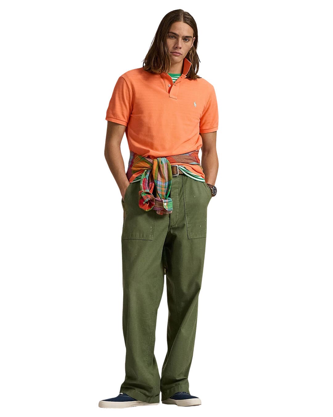 Polo Ralph Lauren Polo Shirts Polo Ralph Lauren POLO SHIRT SSKCCMSLM1 KNIT ORANGE