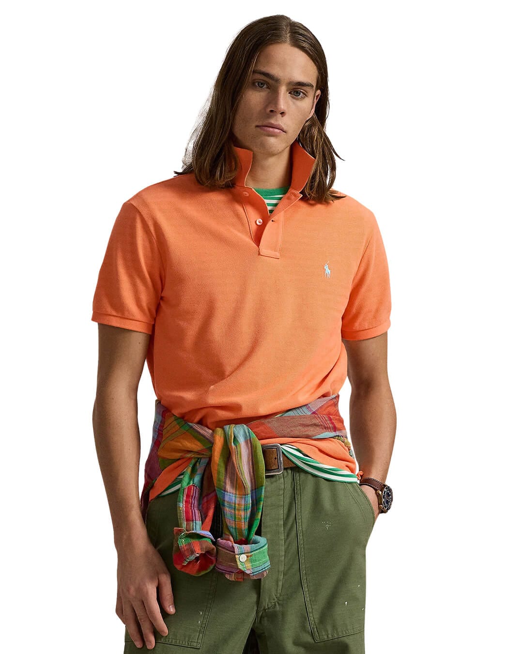 Polo Ralph Lauren Polo Shirts Polo Ralph Lauren POLO SHIRT SSKCCMSLM1 KNIT ORANGE