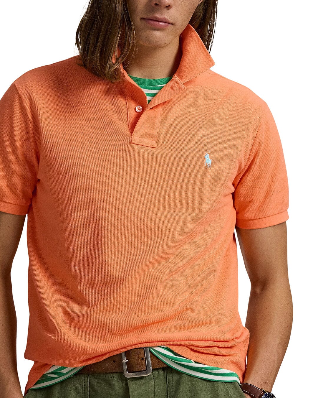 Polo Ralph Lauren Polo Shirts Polo Ralph Lauren POLO SHIRT SSKCCMSLM1 KNIT ORANGE