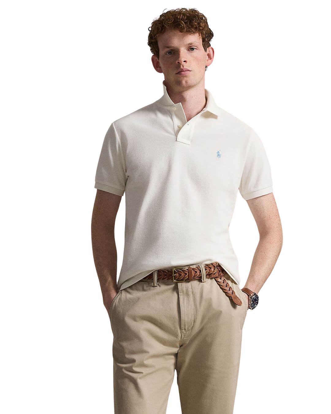 Polo Ralph Lauren Polo Shirts Polo Ralph Lauren White The Iconic Mesh Polo Shirt
