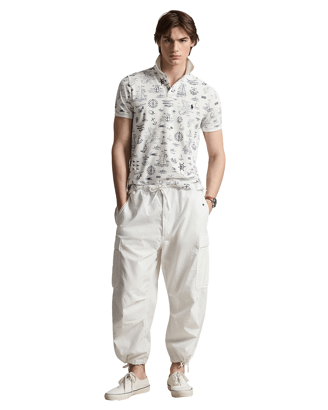 Polo Ralph Lauren Polo Shirts Ralph Lauren White Ralph Lauren Custom Sf Nautical Mesh Polo Shirt White