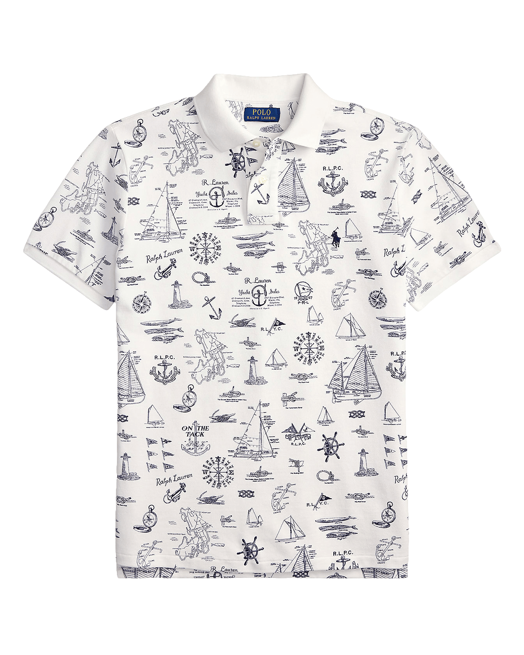 Polo Ralph Lauren Polo Shirts Ralph Lauren White Ralph Lauren Custom Sf Nautical Mesh Polo Shirt White