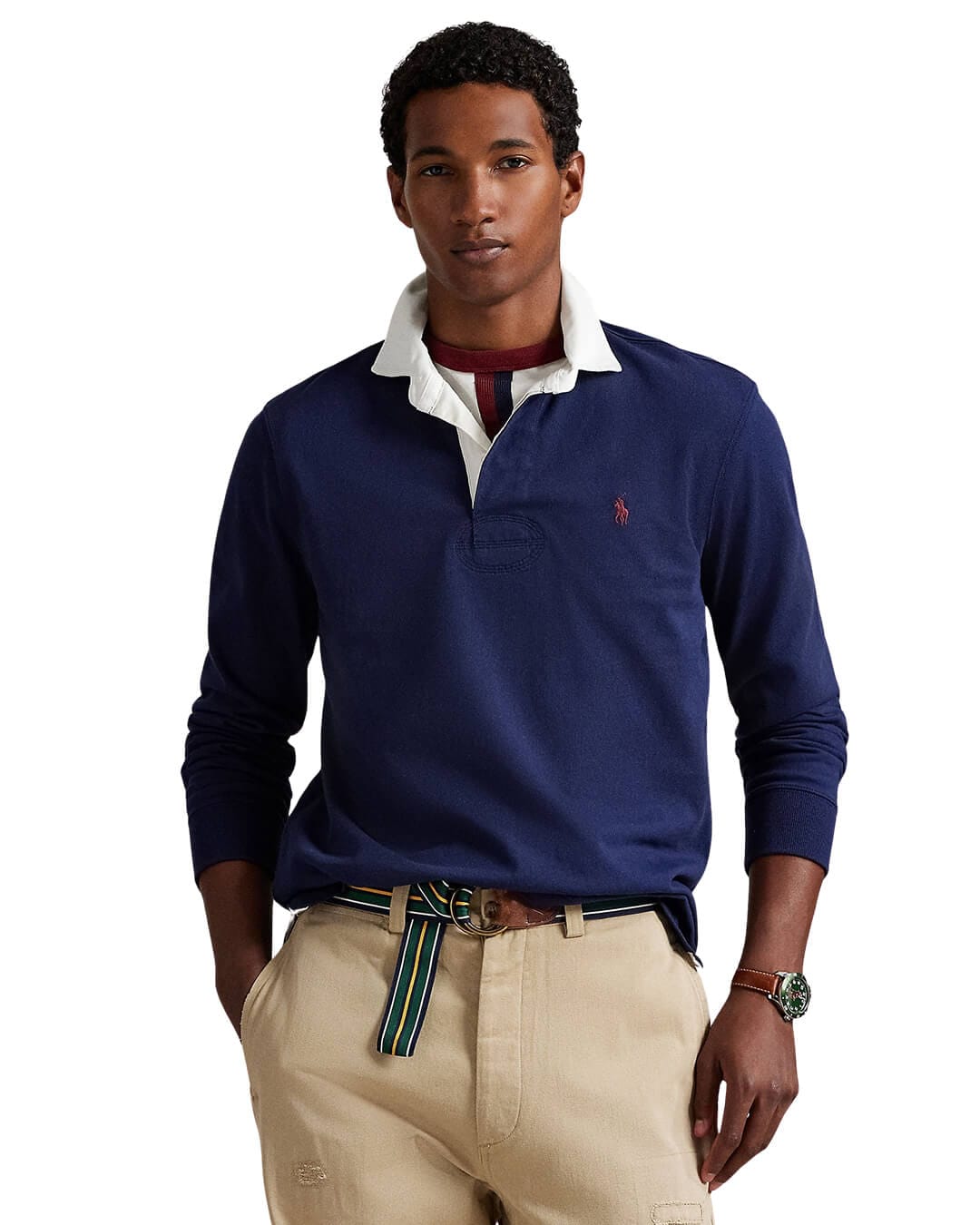 Polo Ralph Lauren Polo Shirts THE ICONIC RUGBY SHIRT NAVY