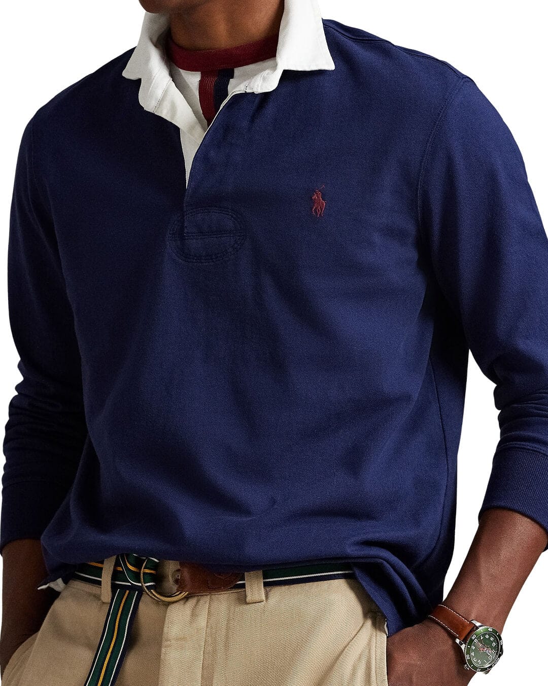Polo Ralph Lauren Polo Shirts THE ICONIC RUGBY SHIRT NAVY