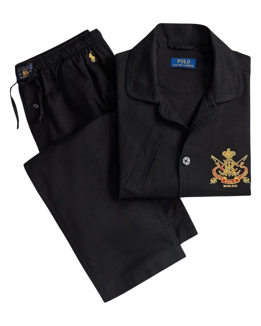 Polo Ralph Lauren Pyjamas POLO PLAID FLANNEL PAJAMA SET BLACK