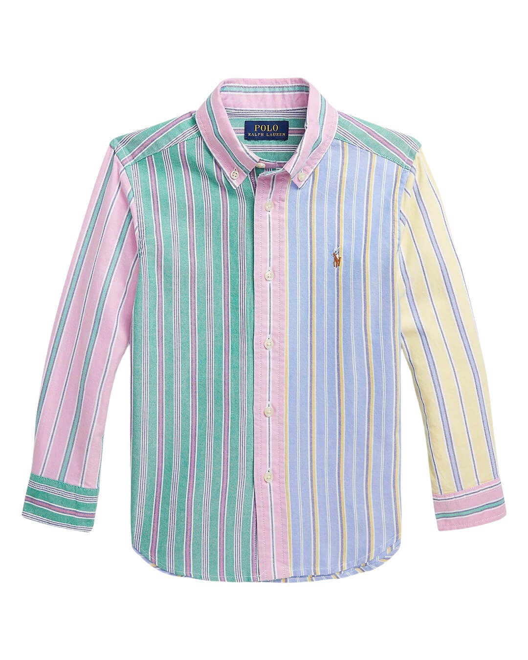 Polo Ralph Lauren Shirts Boys Polo Ralph Lauren Striped Cotton Oxford Fun Shirt