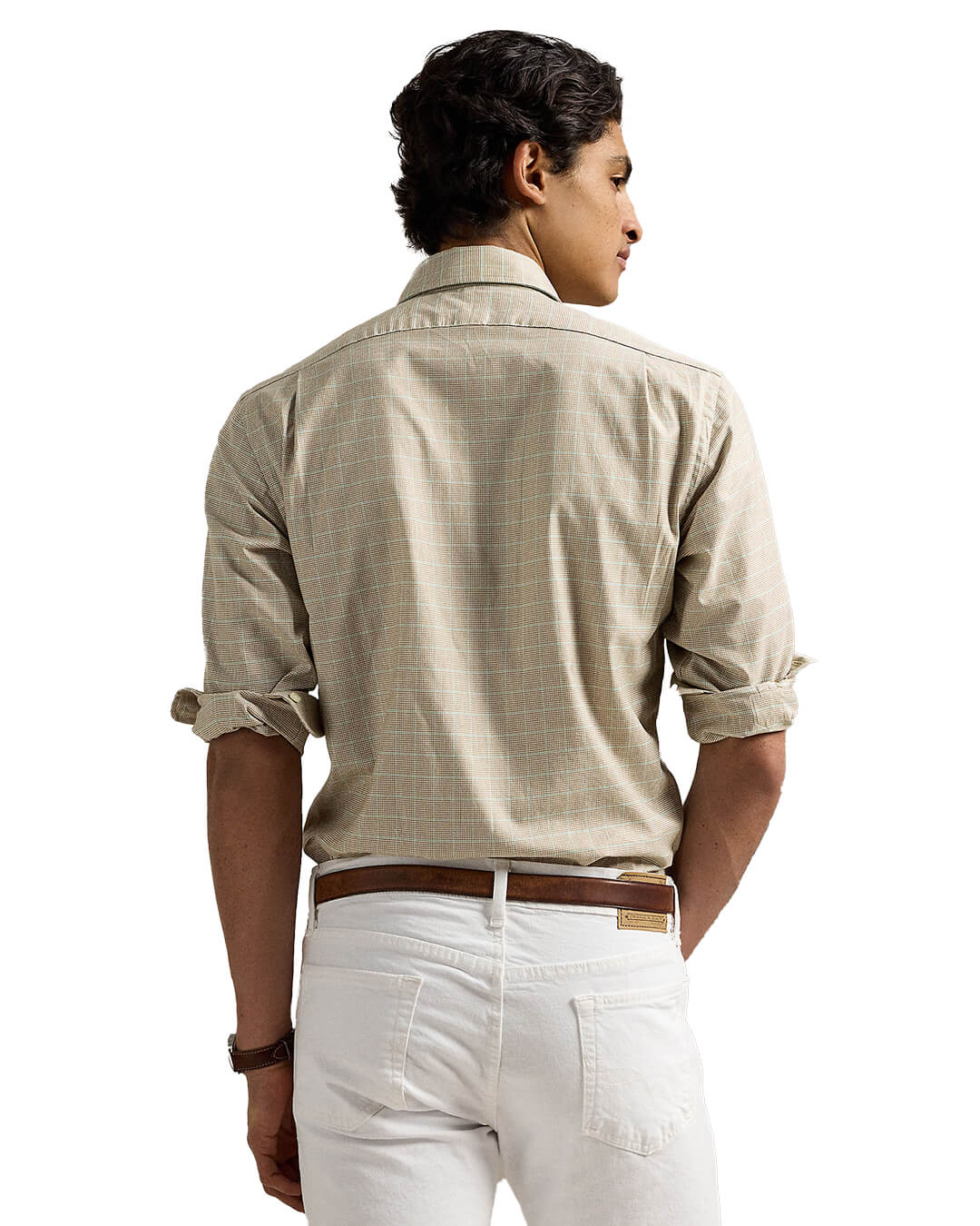 Polo Ralph Lauren Shirts CLASSIC FIT CHECKED TWILL SHIRT NATURAL