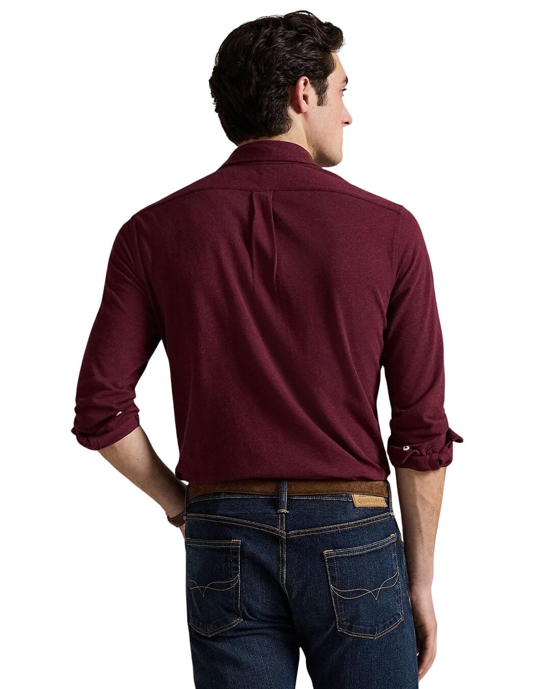 Polo Ralph Lauren Shirts FEATHERWEIGHT LS MESH SHIRT RED