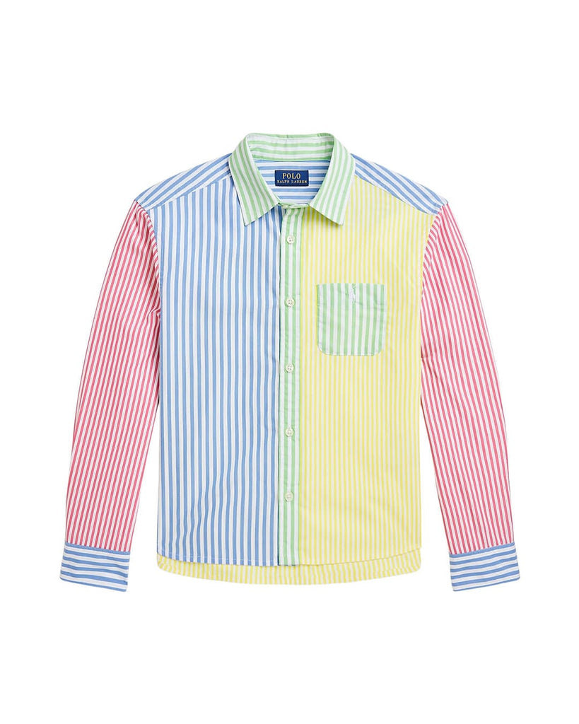 Polo Ralph Lauren Girls Multi-Color Long Sleeve Shirt Bortex