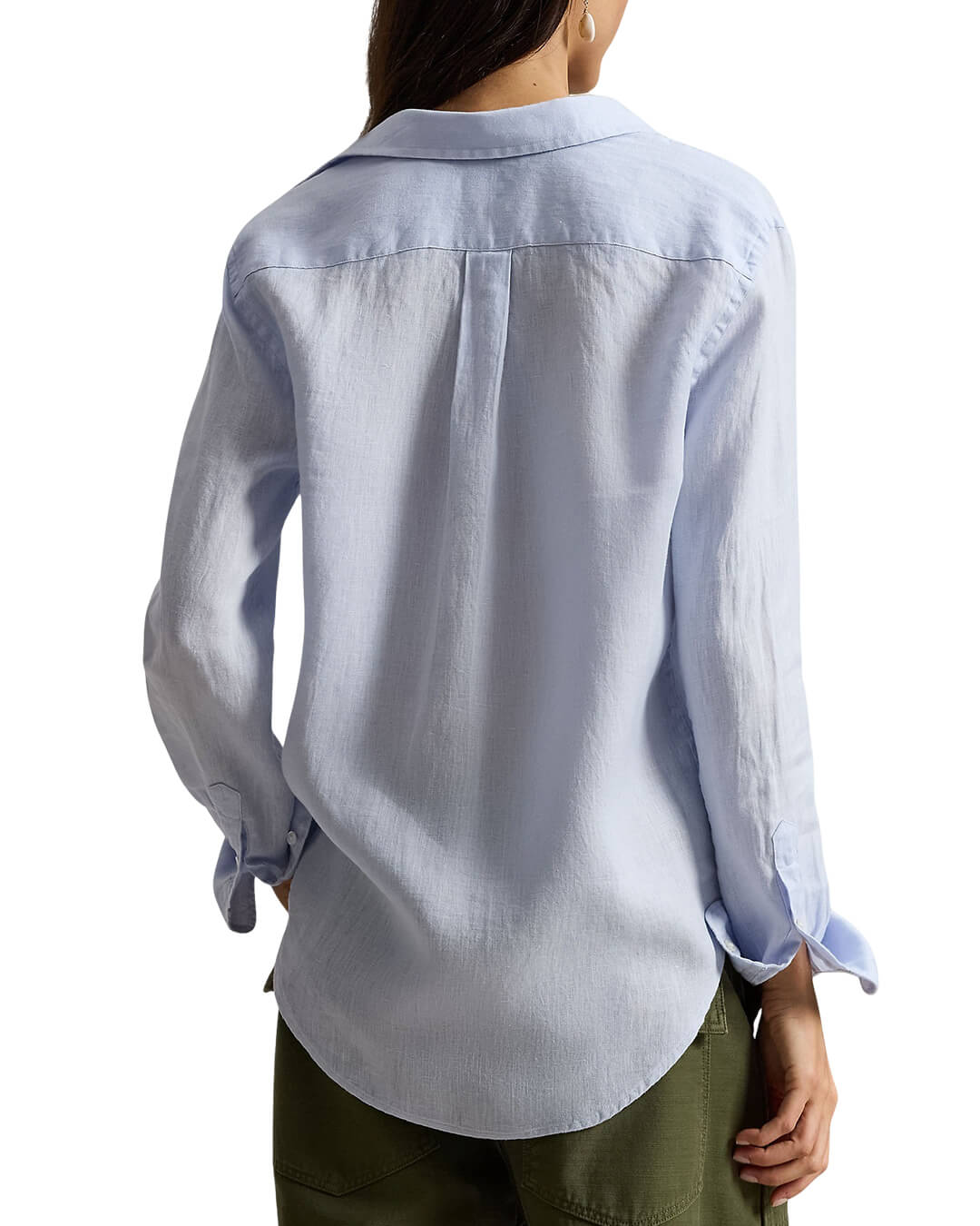 Polo Ralph Lauren Shirts Polo Ralph Lauren Blue Classic Fit Ls Linen Shirt