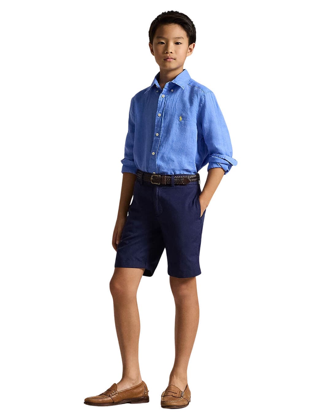 Polo Ralph Lauren Shirts Polo Ralph Lauren  Blue  Classic Linen Shirt