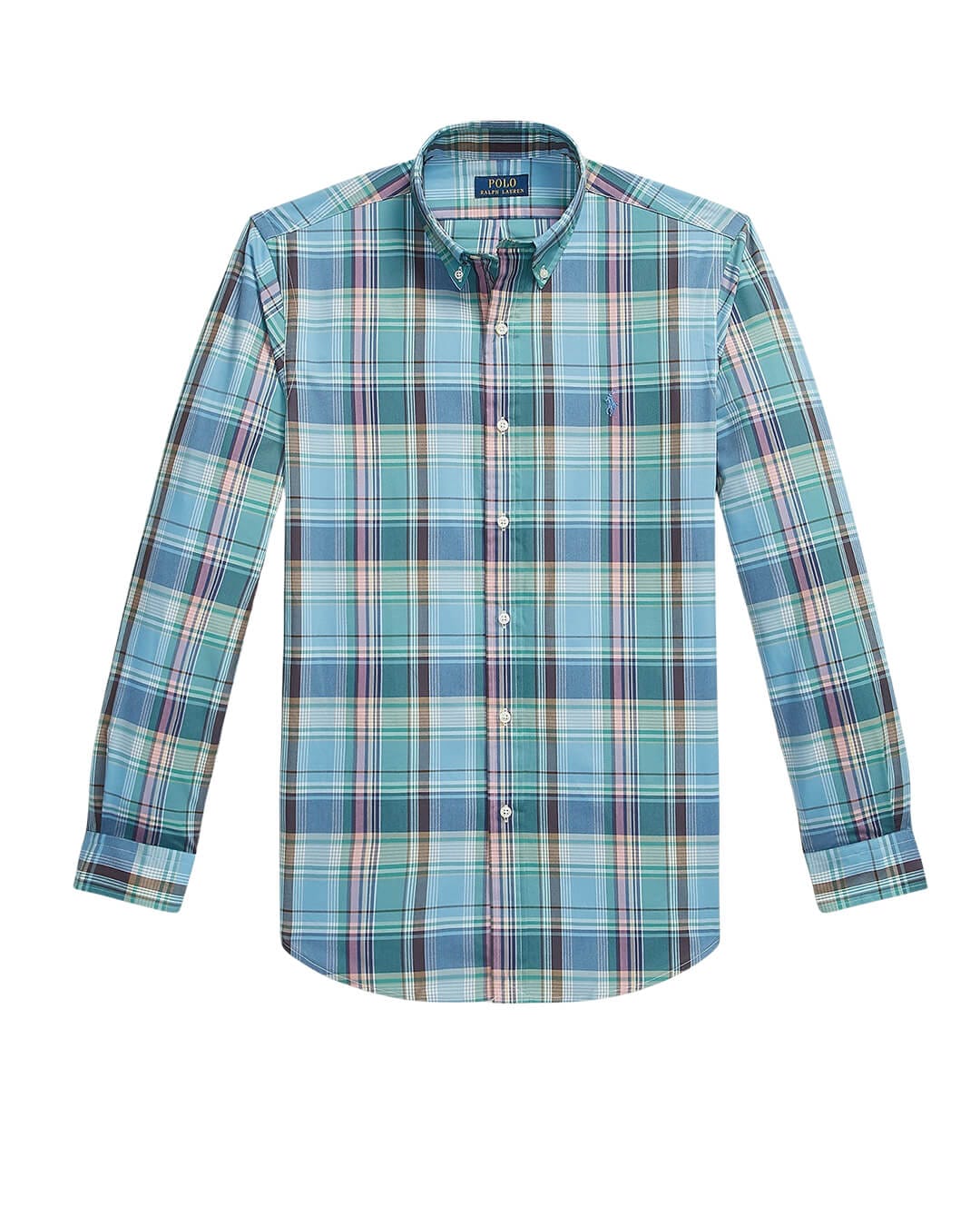 Polo Ralph Lauren Shirts Polo Ralph Lauren Blue  Custom Fit Plaid Poplin Shirt