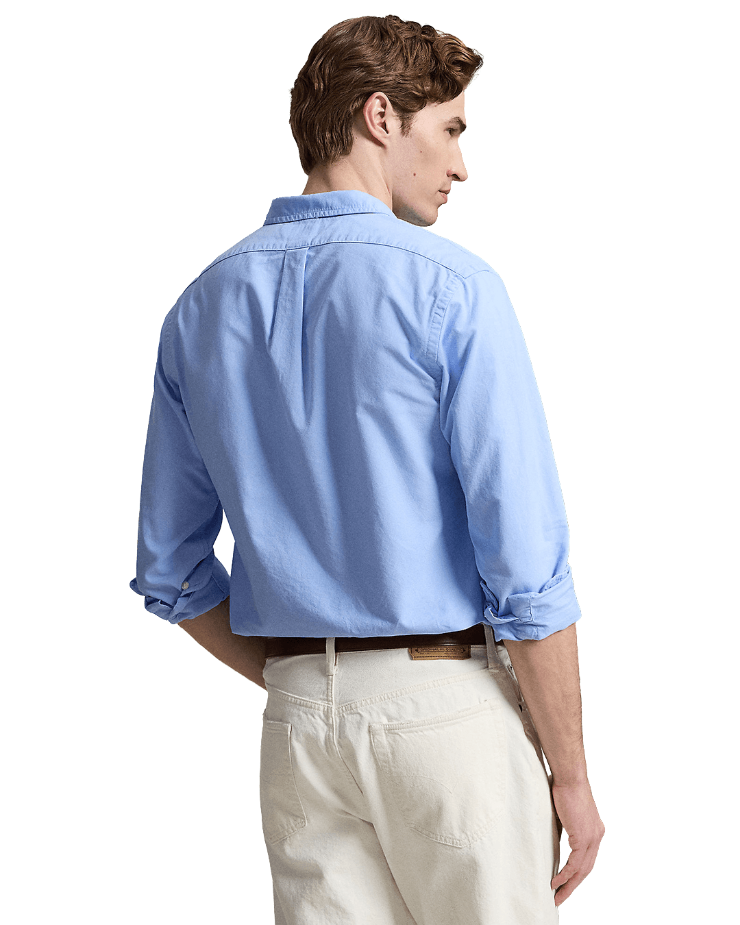 Polo Ralph Lauren Shirts Polo Ralph Lauren Blue Slim Fit Garment-Dyed Oxford Shirt
