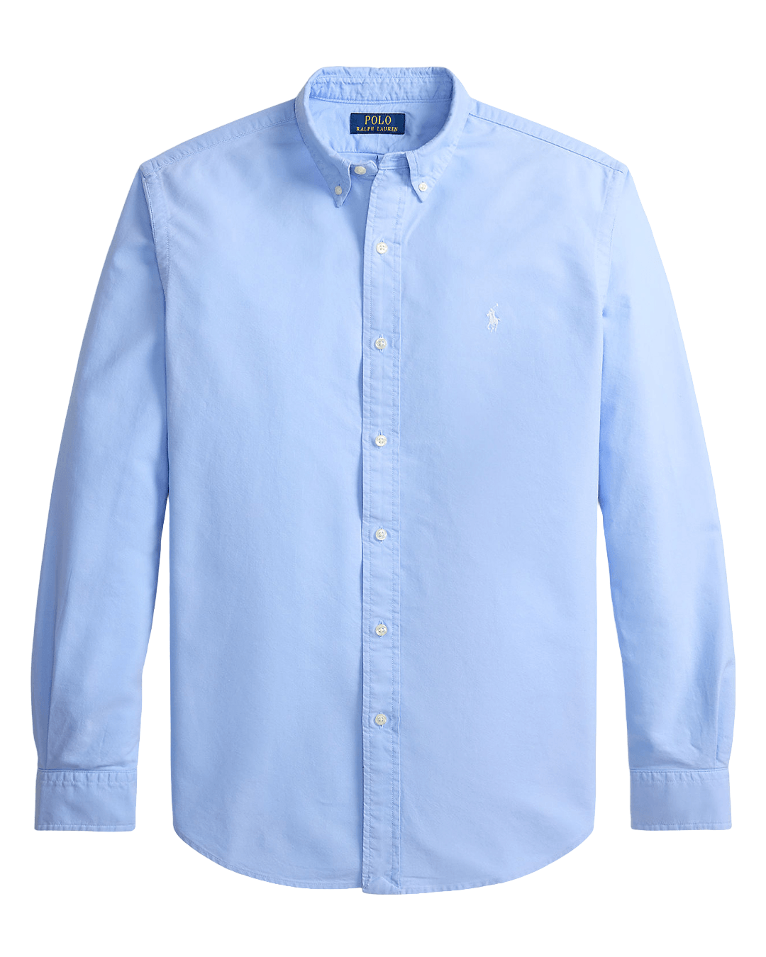 Polo Ralph Lauren Shirts Polo Ralph Lauren Blue Slim Fit Garment-Dyed Oxford Shirt