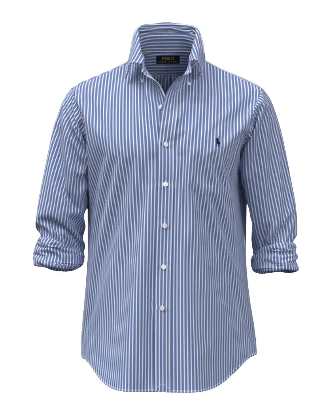 Polo Ralph Lauren Shirts Polo Ralph Lauren Blue Stripe Custom Fit Cotton  Shirt