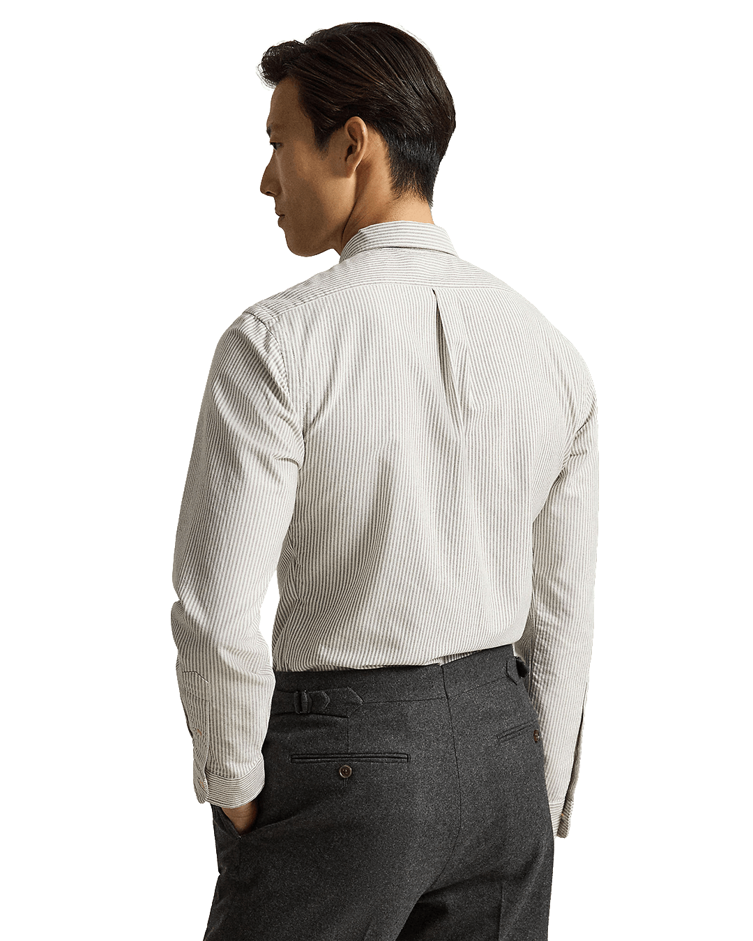 Polo Ralph Lauren Shirts Polo Ralph Lauren Brown Custom Fit Striped Oxford Shirt